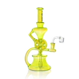 10" Dual Swiss Perc Klein Recycler Dab Rig | Croia Glass