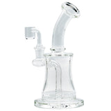 Glassic Crystal Palace Banger Hanger, 8" with Welded Stem and Polished Joint for Concentrates