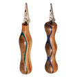 Assorted Curvy Wood & Metal Joint Clips, 5.5" Size, Ergonomic Design, Front View