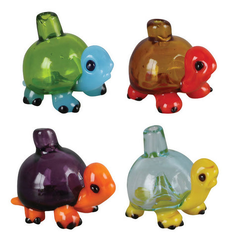 Assorted Cute Bubble Shell Carb Caps - Tortoise Design in Various Colors, Borosilicate Glass