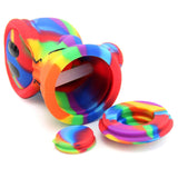 PILOT DIARY Cute Ghost Silicone Bubbler in Rainbow Colors - Dismantled View