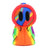 PILOT DIARY Cute Ghost Silicone Bubbler in Rainbow - Front View, Durable & Portable