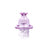 The Stash Shack Cyclone Glass Carb Cap in Pink for Dab Rigs - Front View