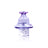 The Stash Shack Cyclone Glass Carb Cap in Purple for Dab Rigs, Front View on White Background