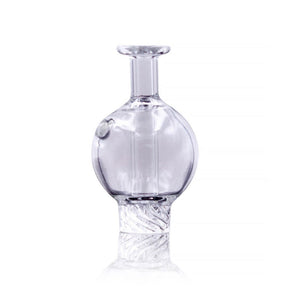 The Stash Shack Cyclone Quartz Bubble Cap front view on seamless white background