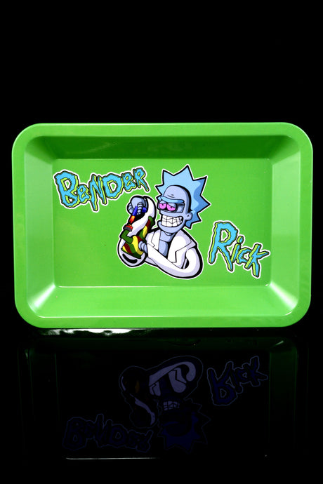 Small Art Metal Rolling Tray – 7″ × 5″ – Select Design