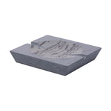 NWTN Home Roseland Set Ashtray in ceramic and stone, angled view on white background