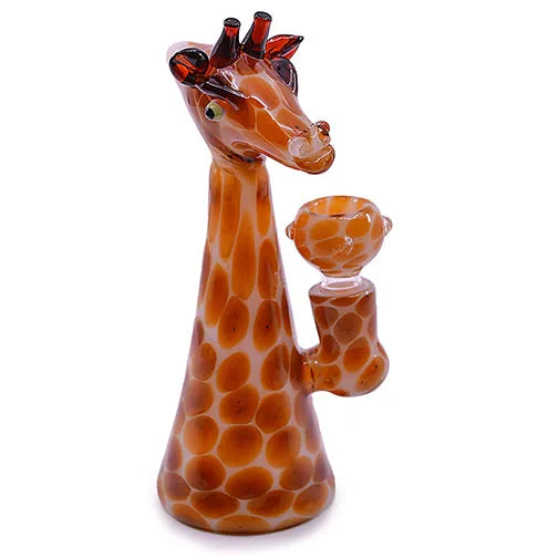6" Mrs. Giraffe Glass Bubbler