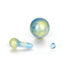 Bear Quartz Hanging Pillar Terp Marble Set in blue and green swirls, front view on a white background