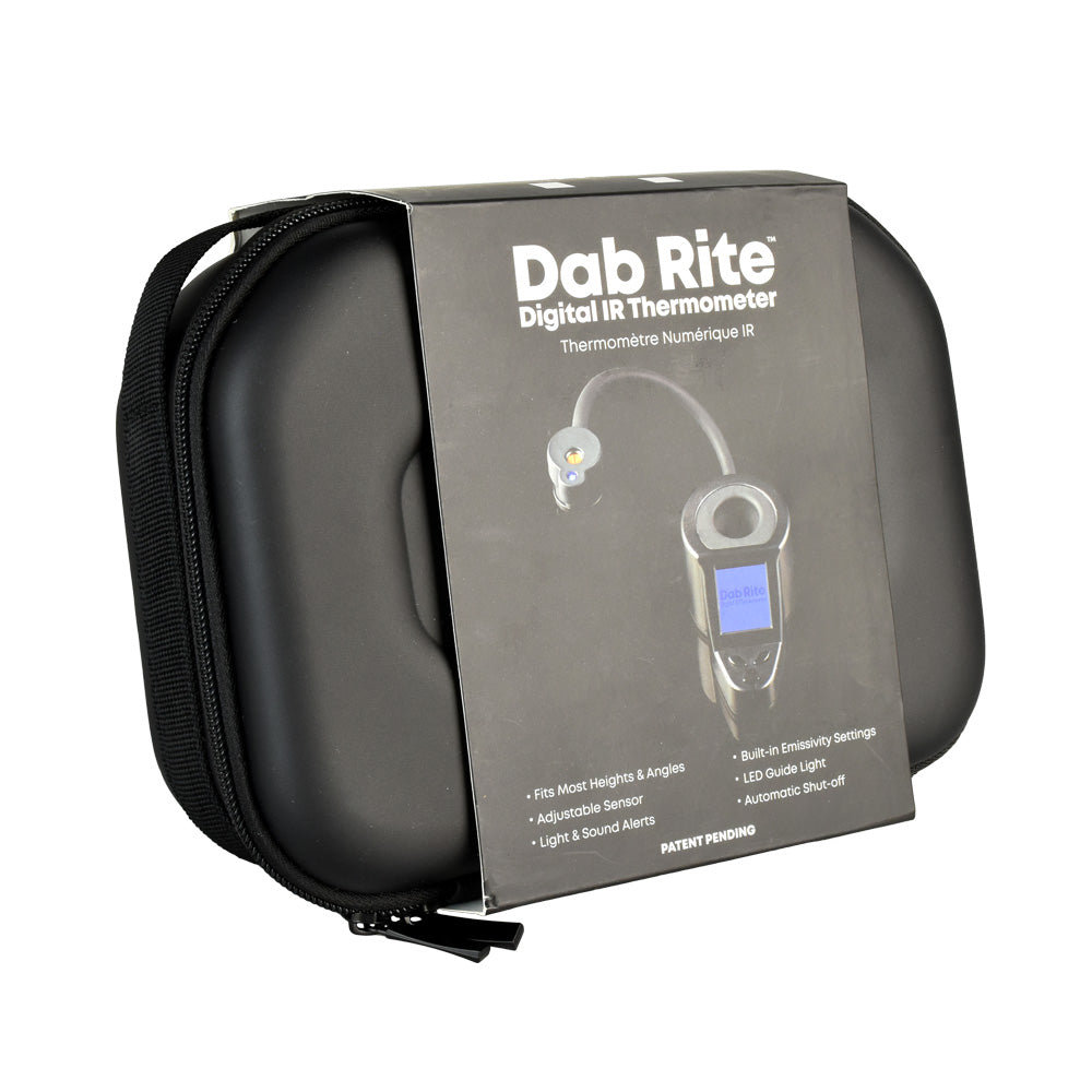 Dab Rite Digital IR Thermometer with Silicone Case and Box, Front View