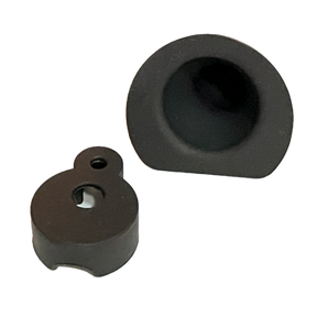 Dab Rite Silicone Insert in Black for Dab Rig Customization, Durable Material, Top View