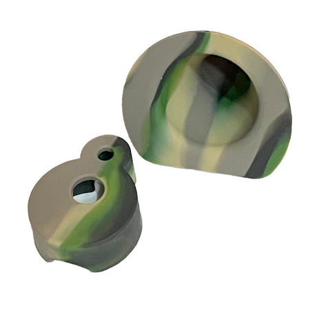 Dab Rite Silicone Insert in Camo Pattern for Dab Rigs, Durable and Flexible Accessory