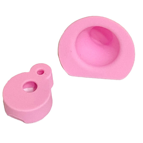 Dab Rite Silicone Insert in Pink, Top View, Durable & Easy-to-Clean Dab Rig Accessory