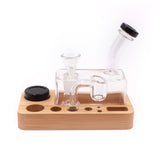The Stash Shack Dab Slab Mini Water Pipe Tray with Recycler Design for Concentrates, Front View
