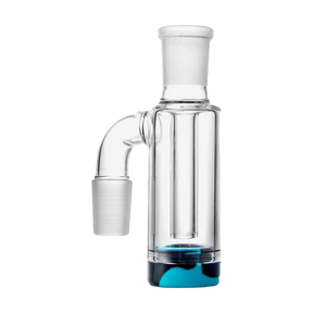 PILOT DIARY 18mm Reclaim Catcher with Clear Glass and Blue Silicone Base - Front View