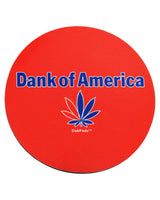 DabPadz 8" Rubber Dropmat with 'Dank of America' print for dab rigs - top view