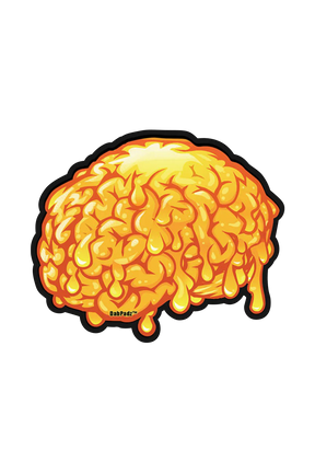 DabPadz "Dab Brains" Die Cut Dab Mat, 10" x 8" size, rubber material with vibrant brain design