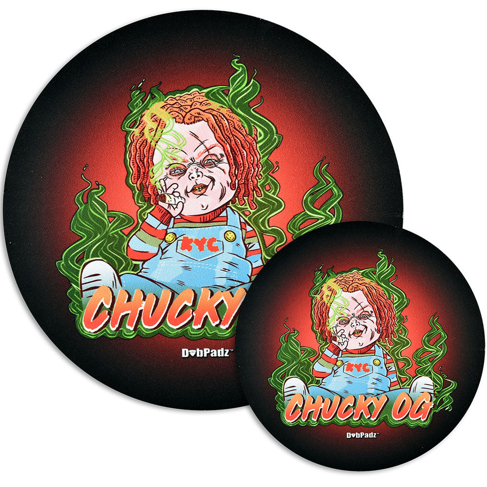 DabPadz Chucky OG Rubber Dab Mats in Large and Small Sizes with Fabric Top