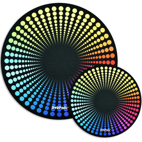 DabPadz Rubber Dab Mat with Disco Dots Design in Two Sizes, Top View