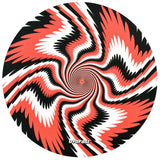 DabPadz Rubber Dab Mat featuring a hypnotic Swirl Motion design, ideal for concentrate use, Top View