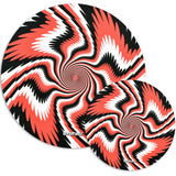 DabPadz Rubber Dab Mat with Swirl Motion Design, Large and Small Sizes