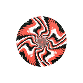DabPadz Rubber Dab Mat with Swirl Motion Design, Large Size, Top View