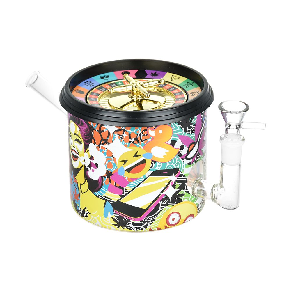 Dabtized Puff'N'Play Roulette Game Glass Water Pipe | 8.75" | 14mm F