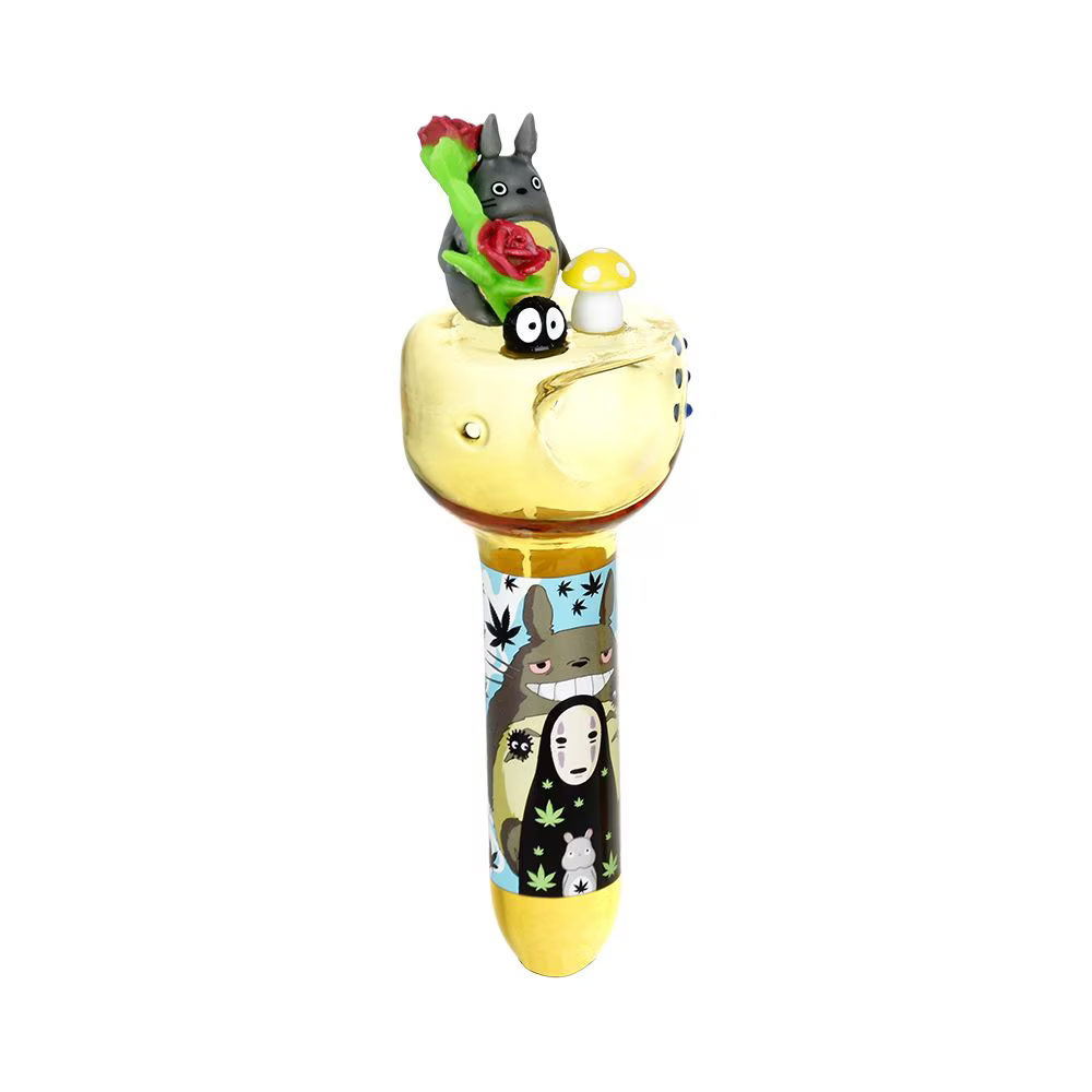 Dabtized Toon Spoon Glass Hand Pipe | 7.25" | Designs Vary