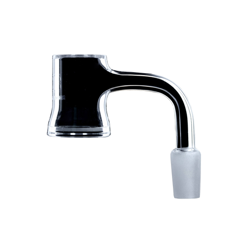 DANK BANGER Premium Quartz Belly Banger Combo Set, 45 Degree Male Joint, Side View