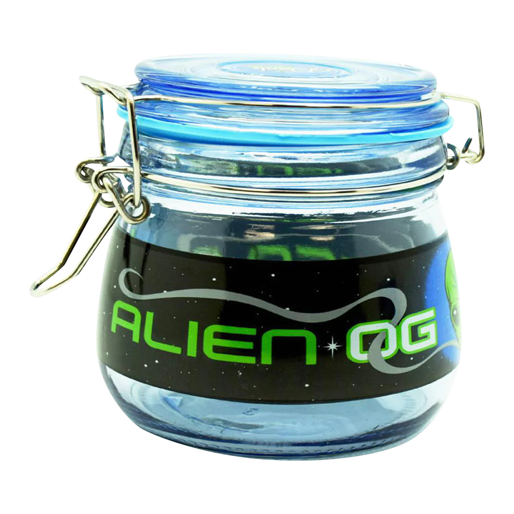 Dank Tank "Alien OG" Borosilicate Glass Storage Jar with Airtight Seal
