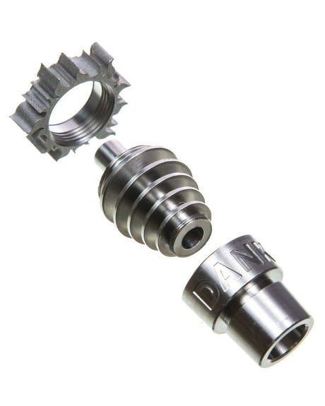 Dank Tools Titanium Nail with Sun-Dish for Dab Rigs, Adjustable 14mm/18mm Male-Female Joint