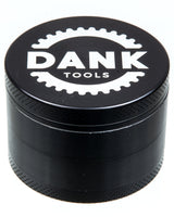 Dank Tools Black 50mm 4-Piece Aluminum Herb Grinder - Top View