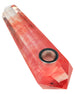DankGeek Red Melted Quartz Stone Pipe, Compact 4.5" Spoon Design, Portable for Dry Herbs