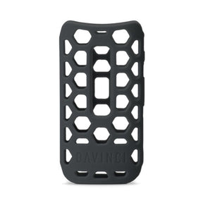 DaVinci IQ Glove in black silicone, front view, protective accessory for vaporizers