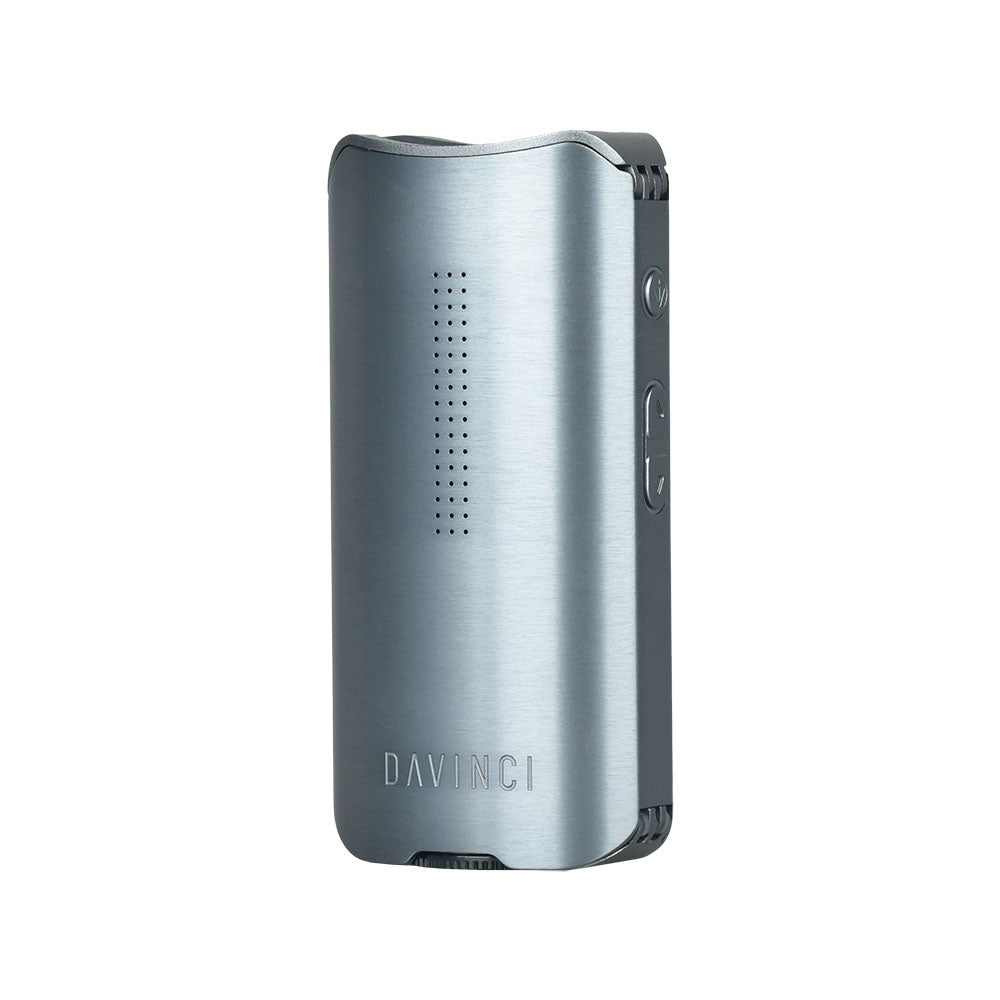 DaVinci IQ2 Dual Use Vaporizer in Brushed Metal, Front View, Portable and Rechargeable