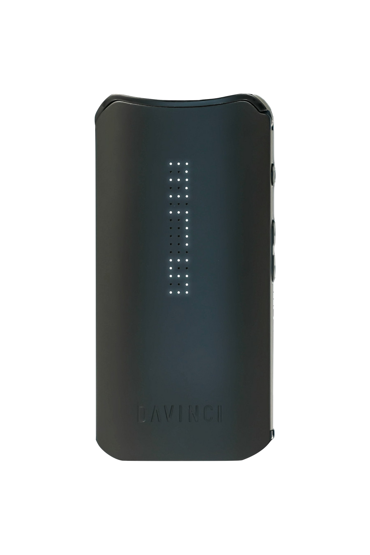 DaVinci IQC Vaporizer in Black - Front View - Portable Design with Battery Power for Dry Herbs and Concentrates