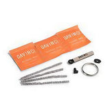 DaVinci MIQRO Accessory Kit with cleaning tools and spare parts laid out on a white background