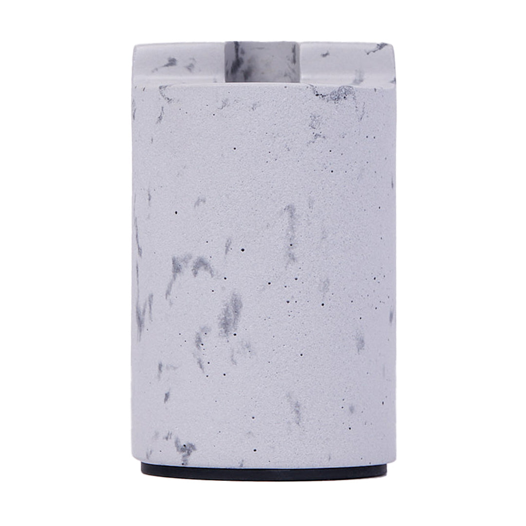 NWTN Home Old Pal Ceramic Lighter Holder in speckled design, front view on a white background