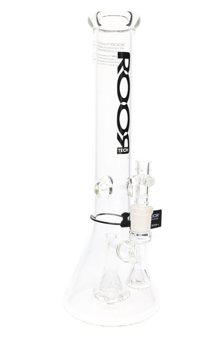 ROOR Tech 14″ Clear Beaker Bong with Showerhead Perc – 5 mm Thick