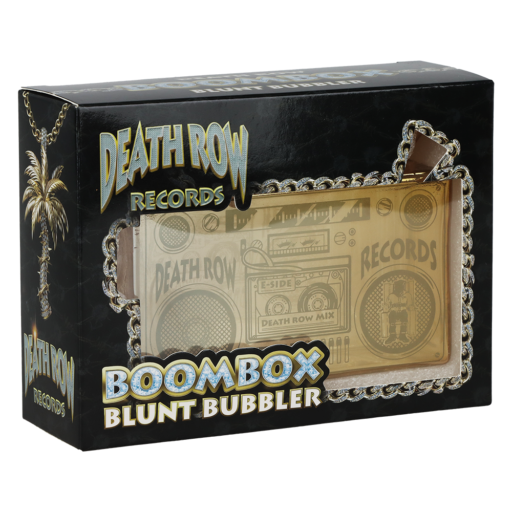 Death Row Records Boom Box Glass Blunt Bubbler | 5"