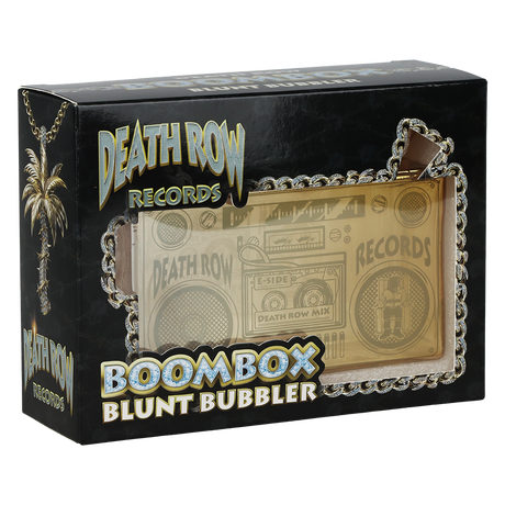 Death Row Records Boom Box Glass Blunt Bubbler | 5"
