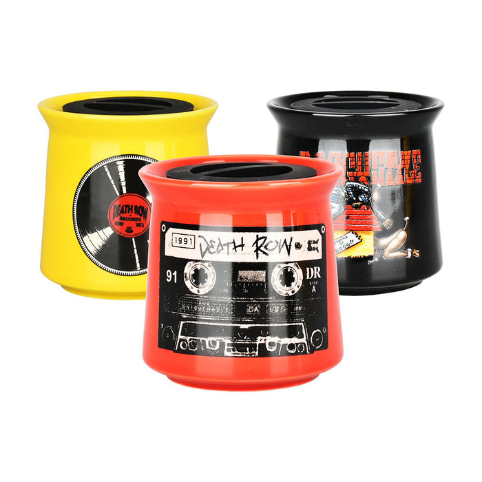 Death Row Records Ceramic Stash Jars | 3" | Assorted Designs | 12pc Display
