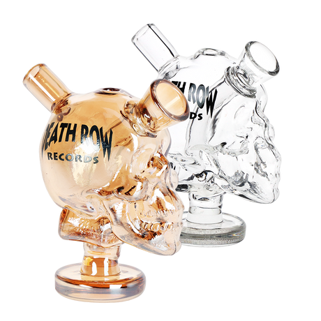 Death Row Records Skull Glass Blunt Bubbler | 2.75"