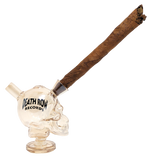 Death Row Records Skull Glass Blunt Bubbler | 2.75"