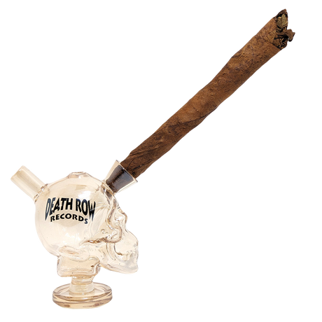 Death Row Records Skull Glass Blunt Bubbler | 2.75"