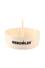 Debowler Ashtray in Black - Front View on Seamless White Background