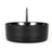 Black Debowler Spiked Ashtray front view, perfect as a novelty gift or kitchen accessory