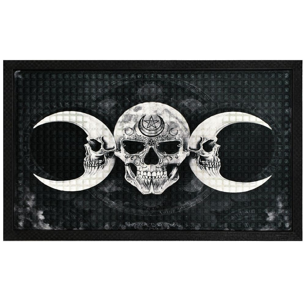 Decorative Door Mat | Skull & Moon | 18"x30"