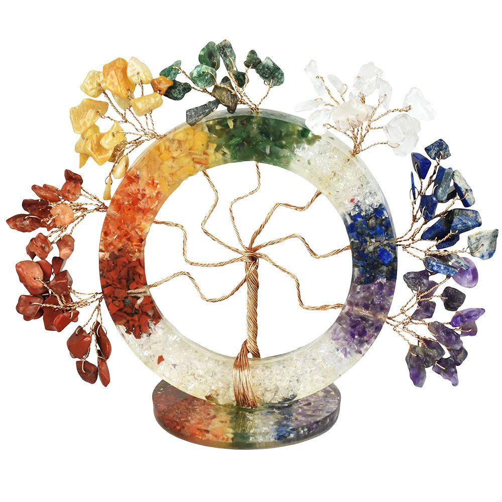 Decorative Tree Of Life & Chakra Stones | 4.25"