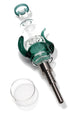 Glass Spiked Dab Straw Kit “Devil Horns” – 7½″